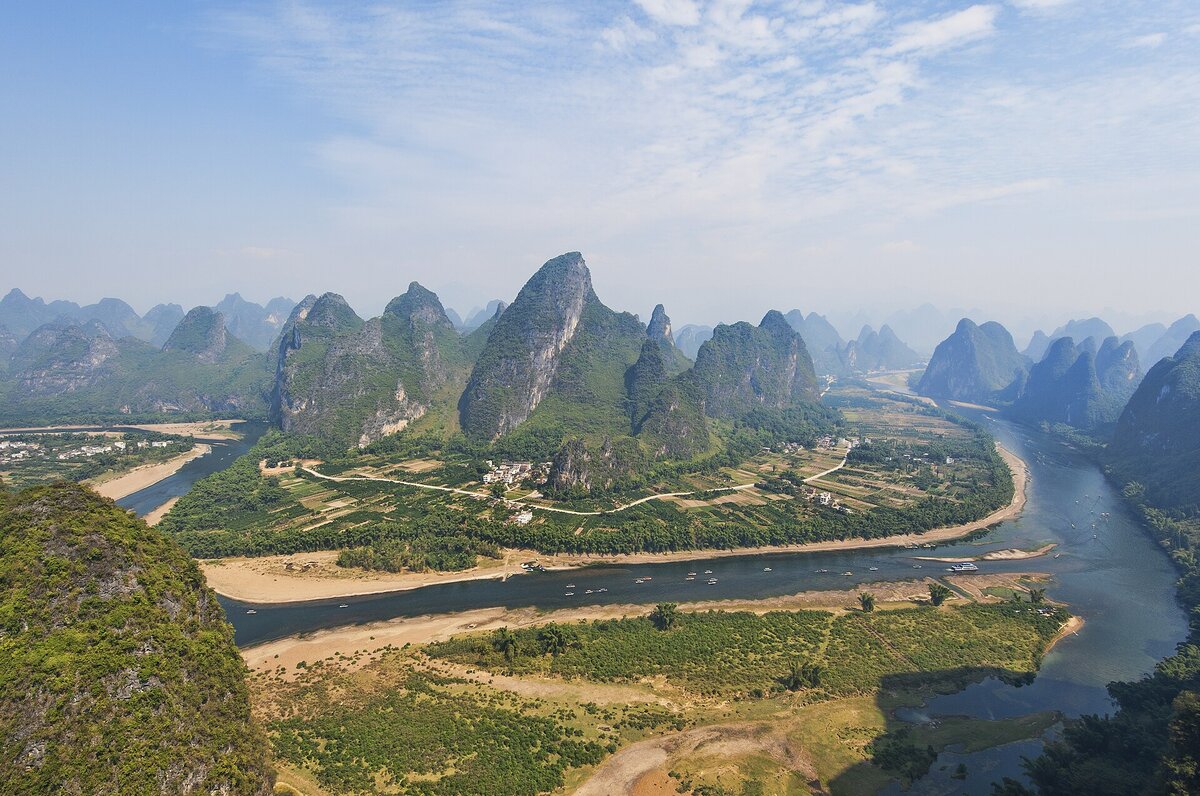 Karst mountains beside the Li River